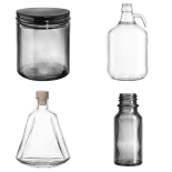 Glass bottles and jars