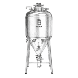 Conical containers, stainless steel