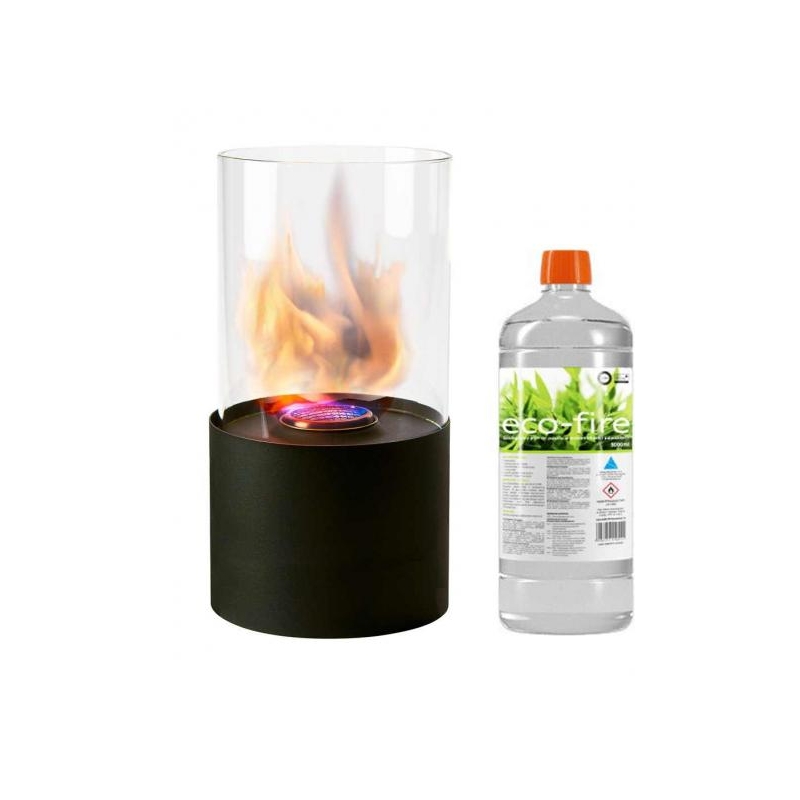 Bioethanol fireplace Dorre black + ethanol 1l @ CiderMill