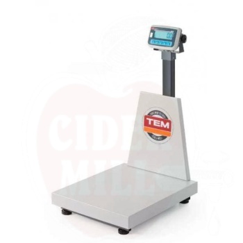 LCD platform scale with a column and legalisation, EKO+ line, 300 kg, TEM, 500x700x(H)940mm