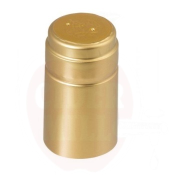 Heat shrink capsule Ø31x55mm golden, 100pcs