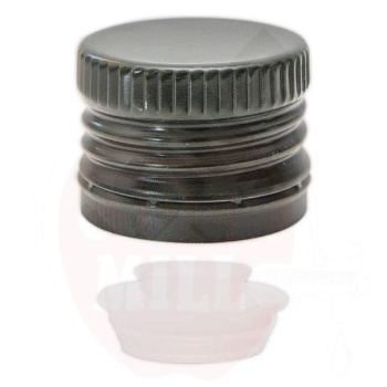 Metalinis dangtelis 31,5x24mm tamsiai žalias su adapteriu, 100vnt