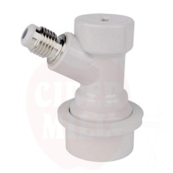 Kiirliide CO2 survemahutile, valge ball-lock, 5/16" keere