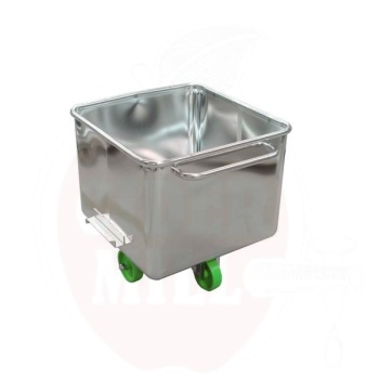 Bakas ir kubilas 300l 680x690x950mm, nerūdijantis ant ratų