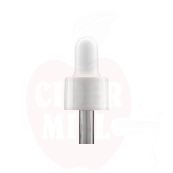 Kamštinė pipetė buteliukui 10ml balta/lygus 53mm