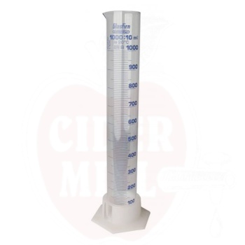 Matavimo cilindras ir matavimo taurelė 1000ml su matavimo juostele, stiklas
