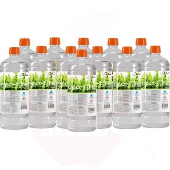 Põletusvedelik Eco-Fire, 1 L, biokütus 9tk/kastis