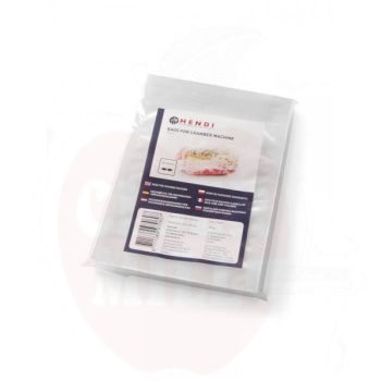 Vacuum packing bags, for chamber vacuum packing machines, HENDI, 100 pcs., 230x160mm