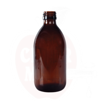 Klaaspudel Apteek 300ml, pruun