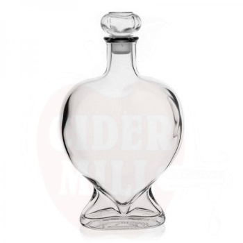 Klaaspudel Süda-1, 500 ml, läbipaistev