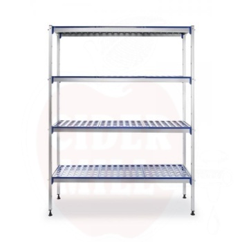 Aluminium storage rack , HENDI, 1280x405x(H)1685mm