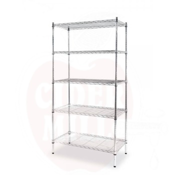 Storage rack with 5 shelves, HENDI, Chrome, 910x455x(H)1830mm