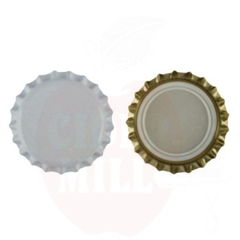 Kroninis dangtelis 26mm, baltas 100vnt