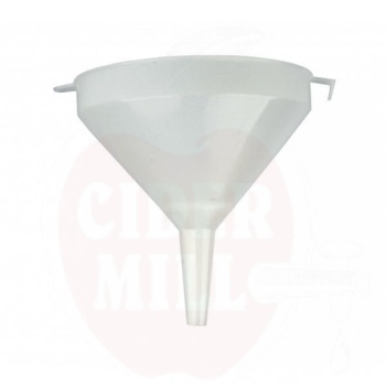 Piltuvas maistinės kokybės plastiko 15 cm, 14-18 mm angai, su filtru