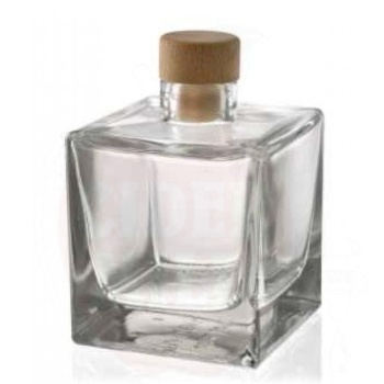 Stiklinis butelis Cube 200 ml skaidrus, 10vnt