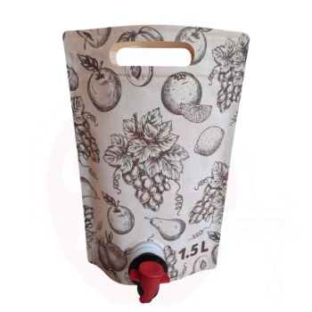 Säilituskott 1,5l püstine pouch-up hele (+80C)