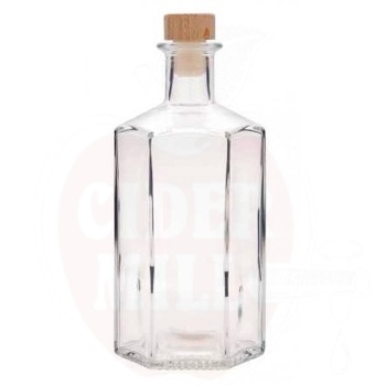 Stiklinis butelis 500ml Jimmy skaidrus, 10vnt