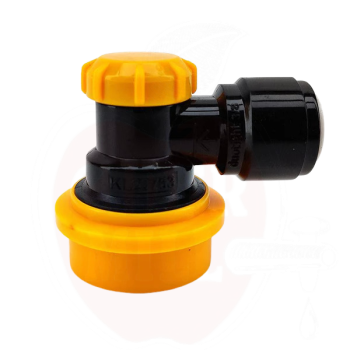 Jungtis DuoTight 8mm ball-lock jungtis, juoda + geltona