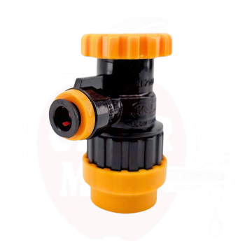 Jungtis su srauto reg. POK DuoTight 8mm ball-lock jungtimi, juoda + geltona