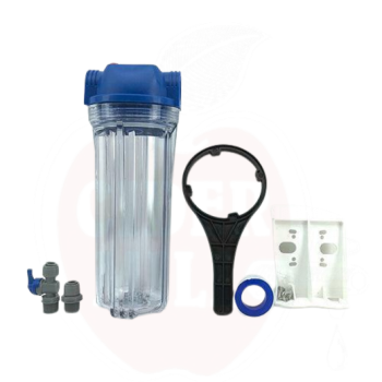 Filtro korpusas 10" maistinis plastikas, maks. 4,8bar/+50C