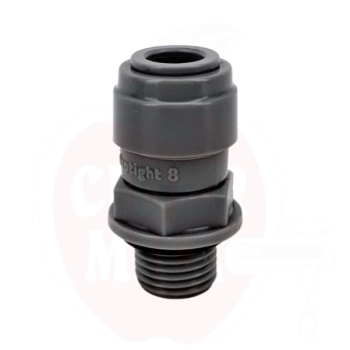 Greitoji jungtis DuoTight 8mm (5/16") vidinis sriegis x 1/4" BSP išorinis sriegis