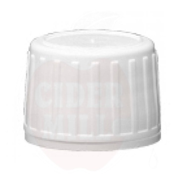 Plastikinis dangtelis GR-13 28mm baltas, su atidarymo žiedu