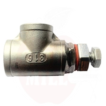 T-Stück 3/4" IG/IG V2A with M16 nut welded