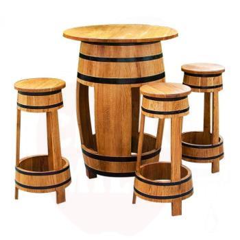 Furniture set: 1-table + 4-stools