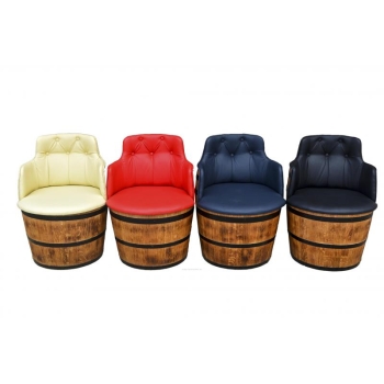 Oak barrel chair 56x57x87cm