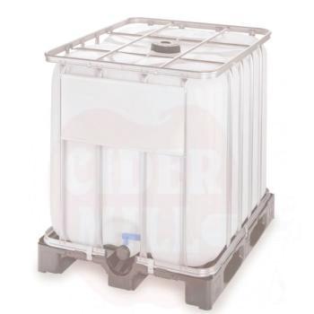 Tank IBC 1000l Kunststoff, neu auf Kunststoffsockel