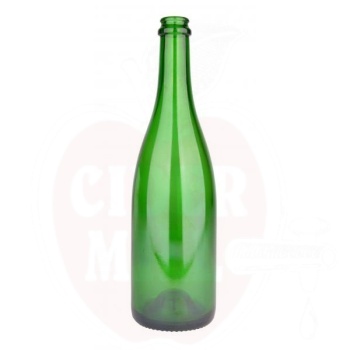 Stikla pudele 750ml šampanietis 775g 29mm 1056gab, zaļa