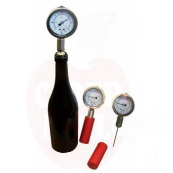 Aphrometer & CO2-Manometer, synt. oder natürlich für verkorkte Flaschen