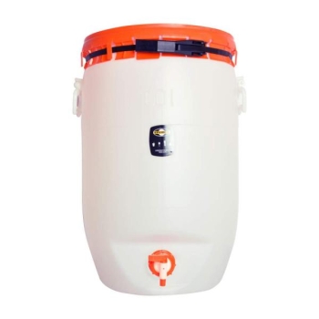 Round plastic Speidel tank with lid and tap - 60 l