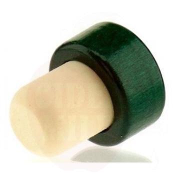 Synthetic T-cap 19mm 35/29mm 500pc, wood green