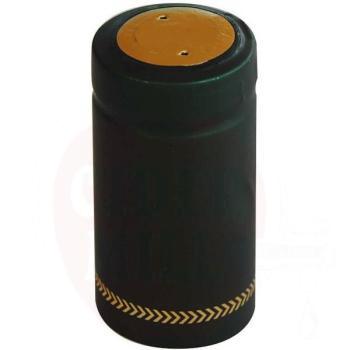 Heat shrink capsule green Ø31x60mm, 100pcs