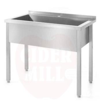 Single basin table - welded 1000x600x(H)850