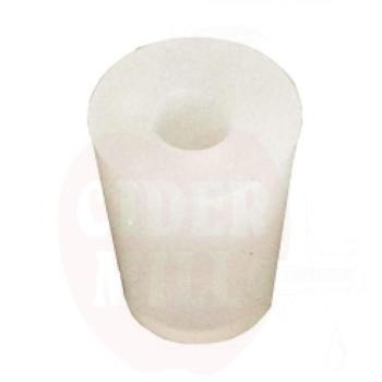 silicone bung 17/22 mm - with 9 mm hole