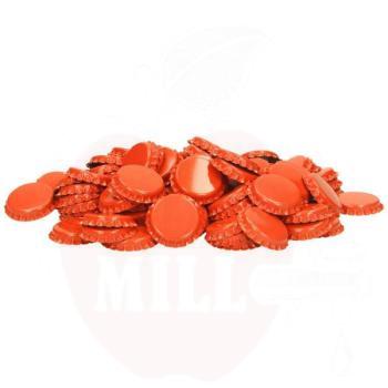 Crown corks 26 mm orange 100 pcs
