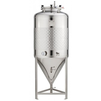 FERMENTER WITHOUT REFRIGERATION – one jacket – conical bottom 60°