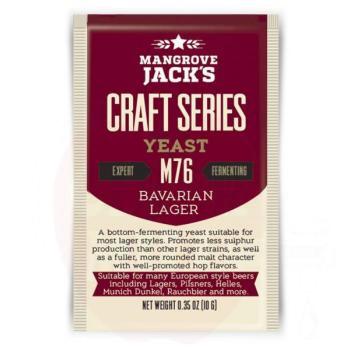 Dried brewing yeast Bavarian Lager M76 - 10 g - Mangrove Jack's Craft Series