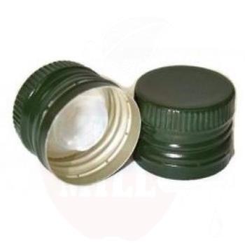 Oil bottle cap 31.5x24, green pre -threaded