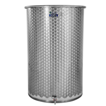 INOX wine tank 200 l without valve and floating cover