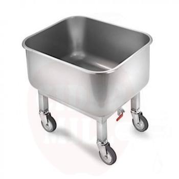 Bath with wheels 80l + valve