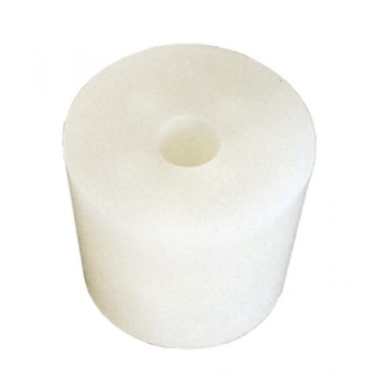 silicone bung 29/35 mm - with 9 mm hole