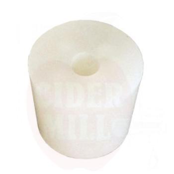 silicone bung 29/35 mm - with 9 mm hole