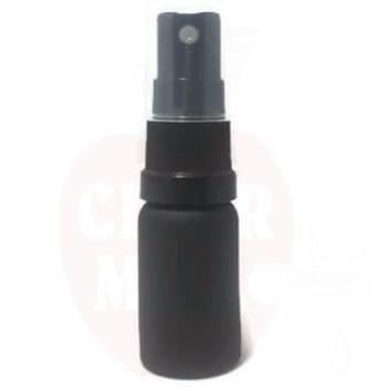 Glasflasche Apteek 10ml schwarz-matt für 18mm Verschluss