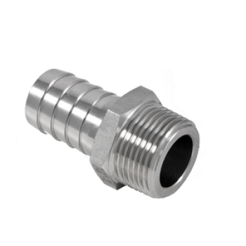 Hose connection 1/4 "x9mm outdoor series, AISI 316 stainless stainless