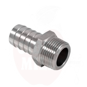 Hose connection 1/4 "x9mm outdoor series, AISI 316 stainless stainless