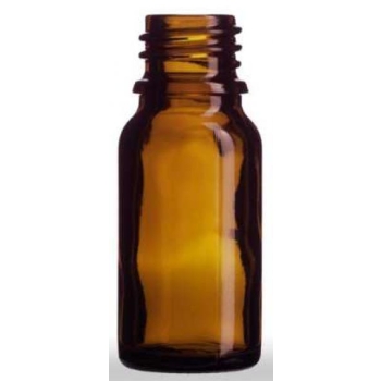 Round brown transparent glass bottle 5ml, neck size 18/410