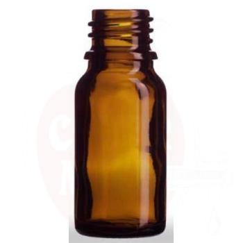 Round brown transparent glass bottle 5ml, neck size 18/410